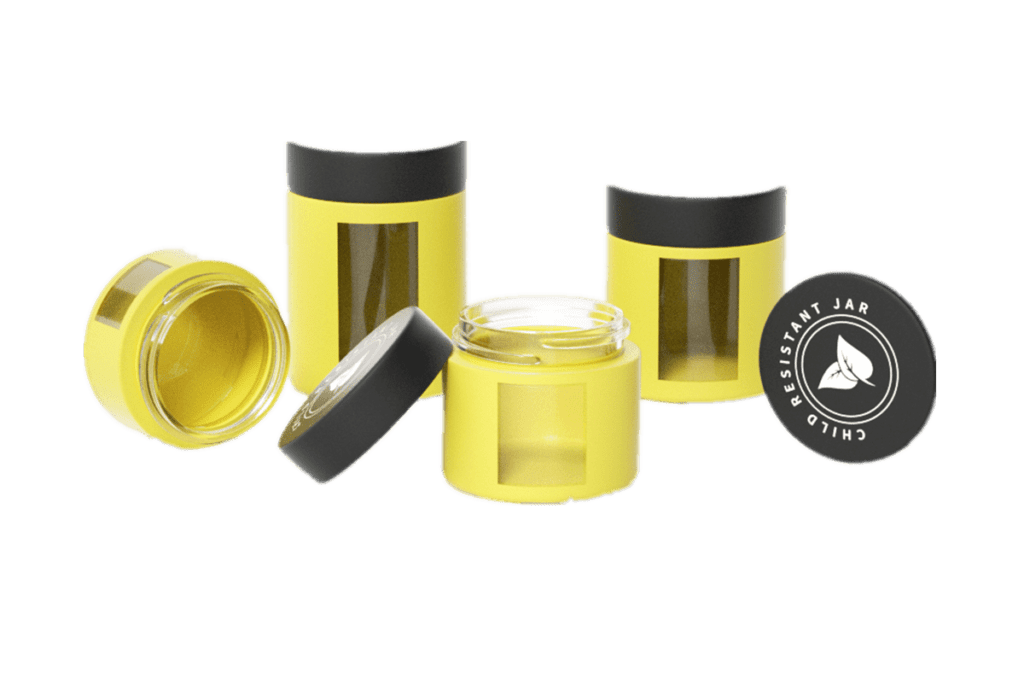 Child resistant smell proof jar
