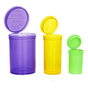 Recipientes com tampa de abrir resistentes a crianças