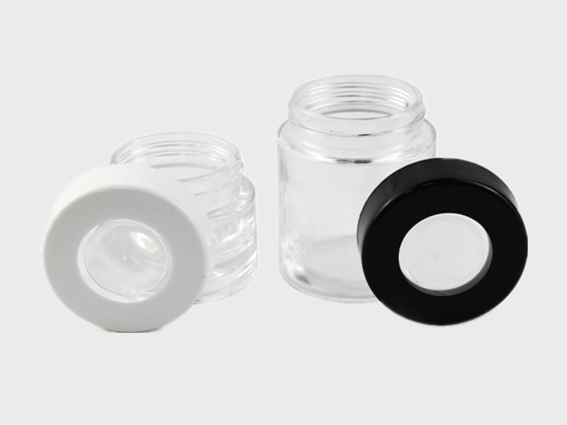 Clear smell proof jars for weed