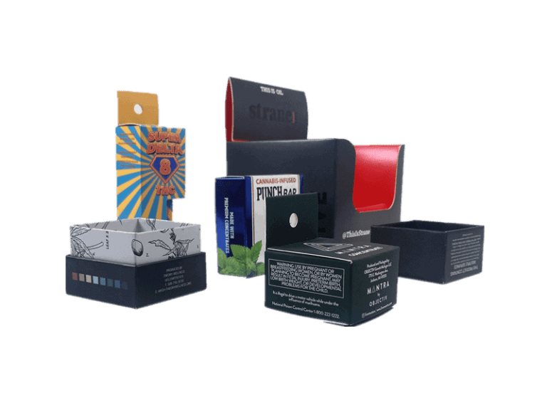 Custom Die Cut Boxes Cannabis Packaging