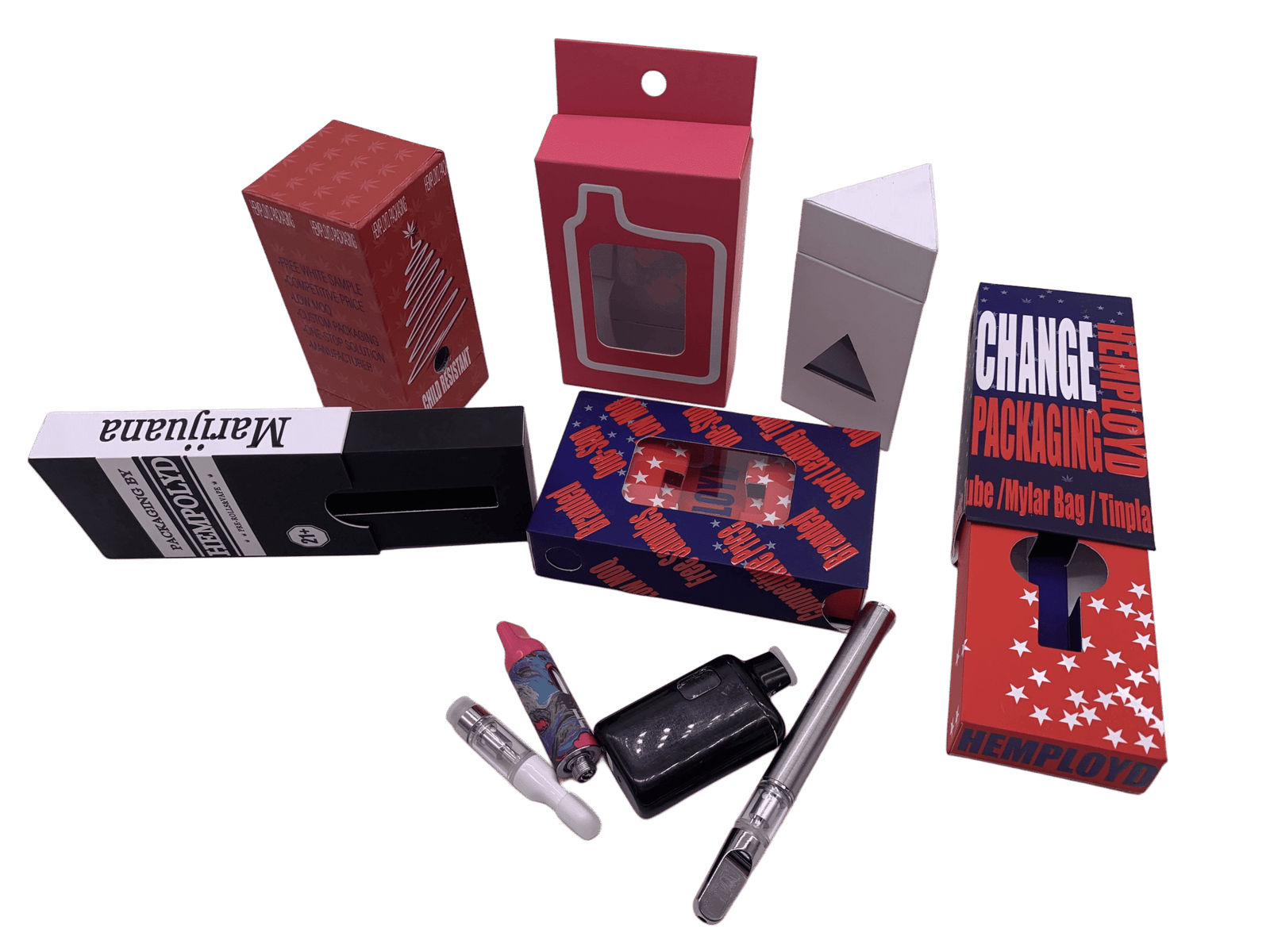 Custom Vape Cartridge Packaging Boxes Tubes