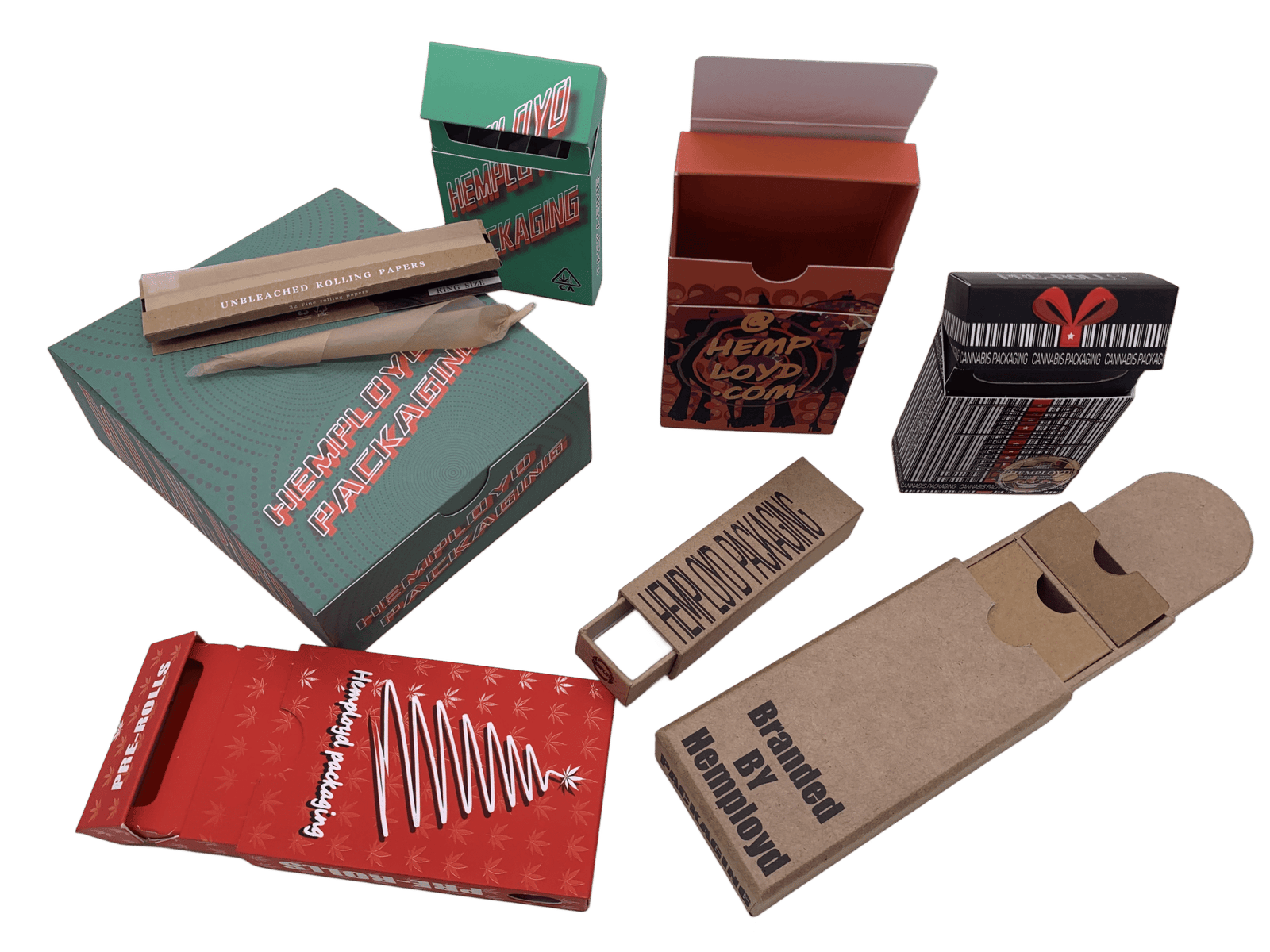 Custom Pre Roll Packaging Tubes Tins Boxes