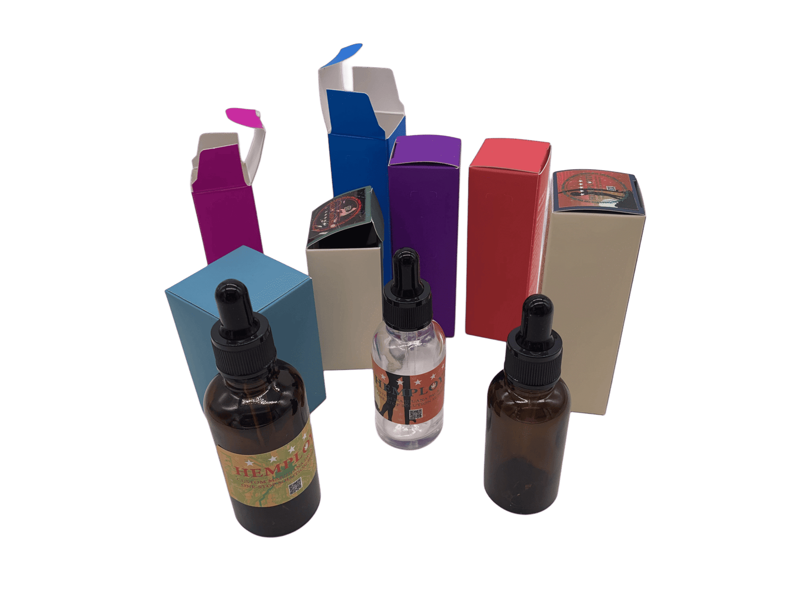 Custom CBD Tincture Packaging Dropper Boxes