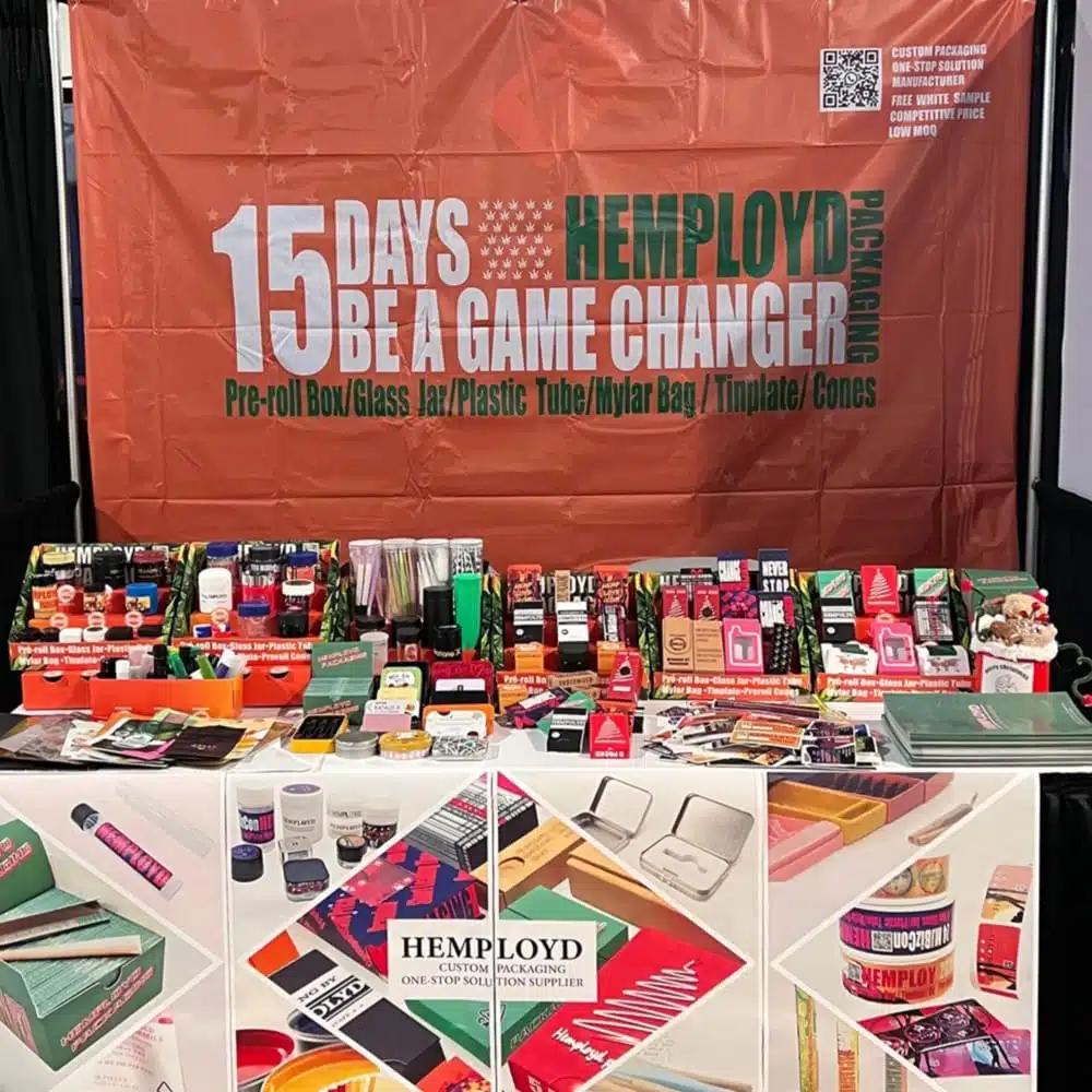 Hemployd cannabis packaging booth MJBizCon Las Vegas