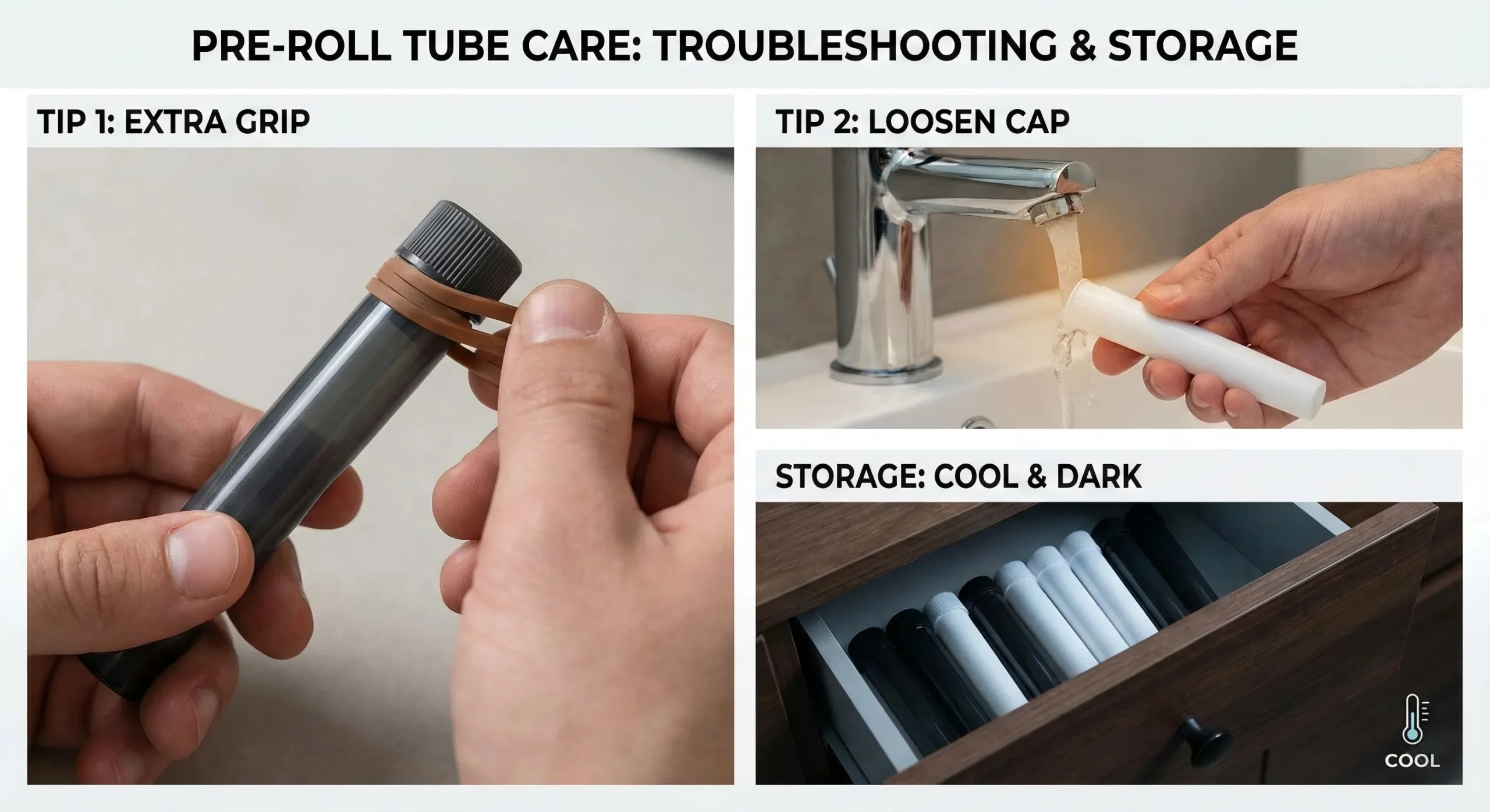 Troubleshooting and proper storage for cannabis pre-roll tubes