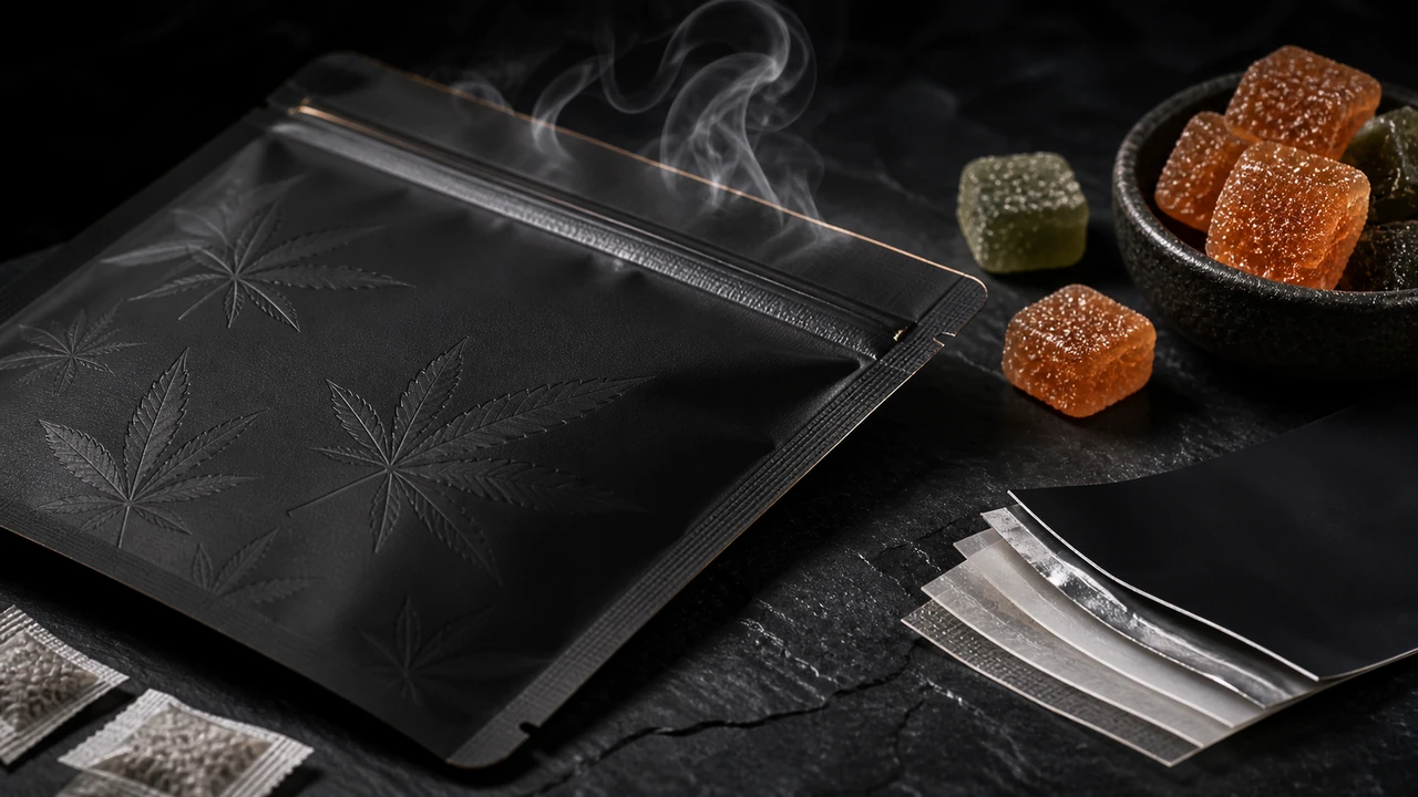 Smell Proof Cannabis Edibles Mylar Bag