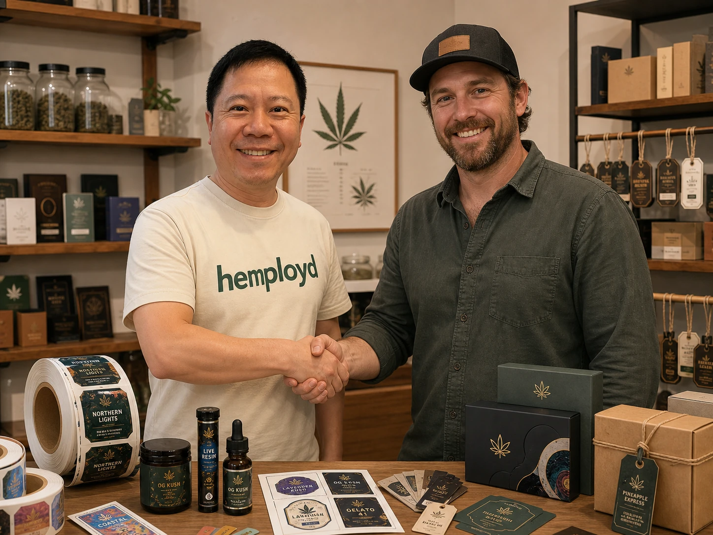 Hemployd team at Hall of Flowers exhibition
