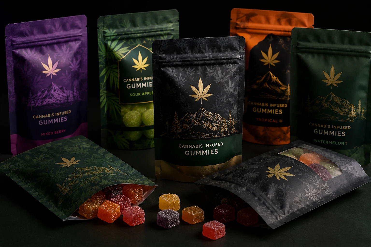 Custom Cannabis Gummy Packaging