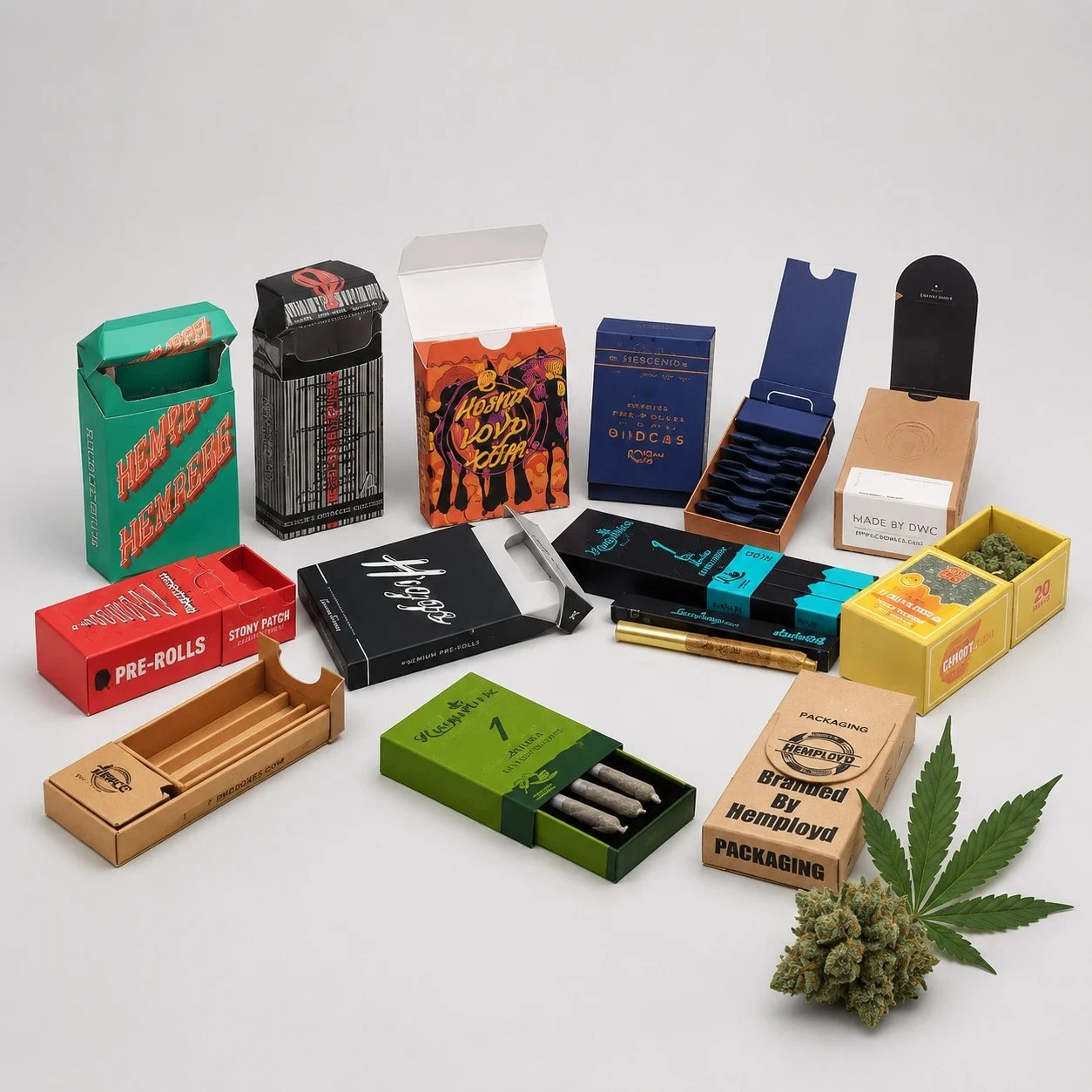 Custom Pre Roll Packaging Assortment