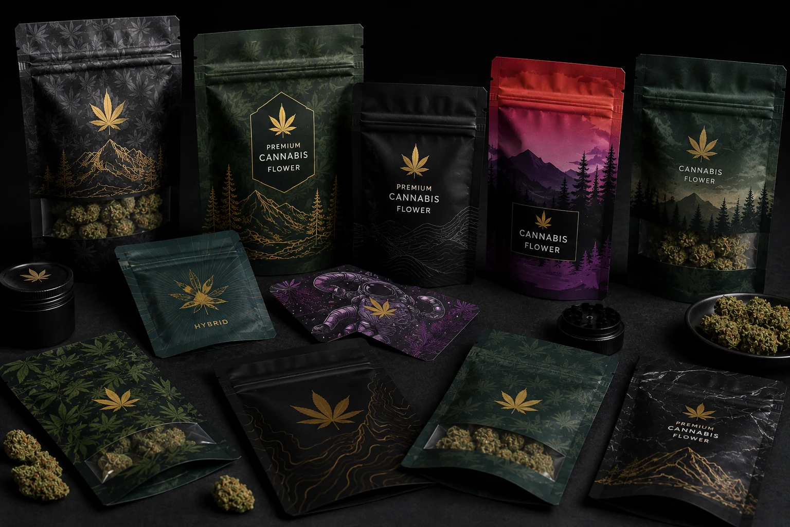 Cannabis Edibles Mylar Pouch