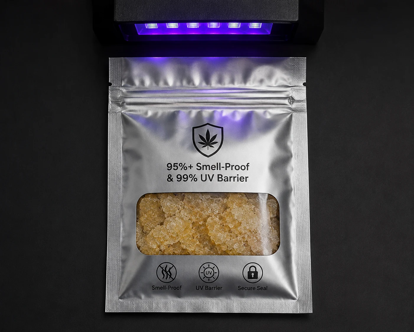 95% Smell-Proof Mylar Barrier