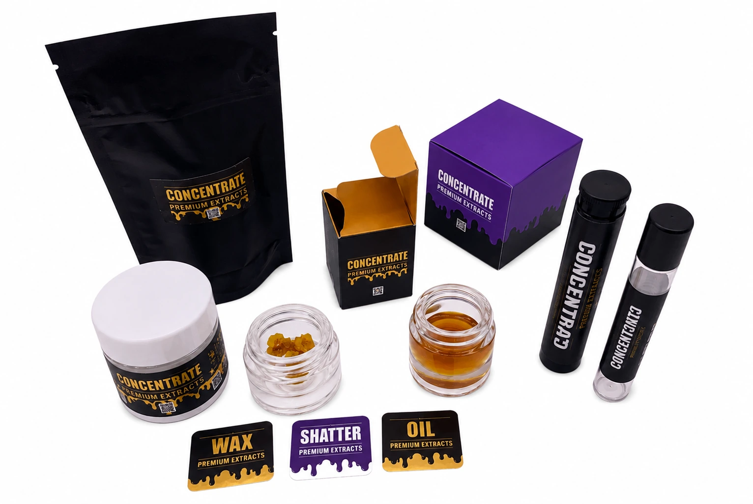 Custom Cannabis Concentrate Packaging Containers