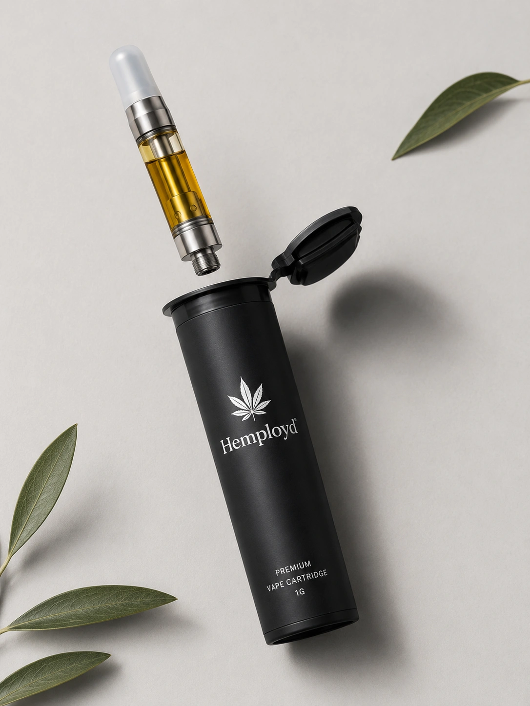 Pop Top Tube Vape Cartridge Packaging CR