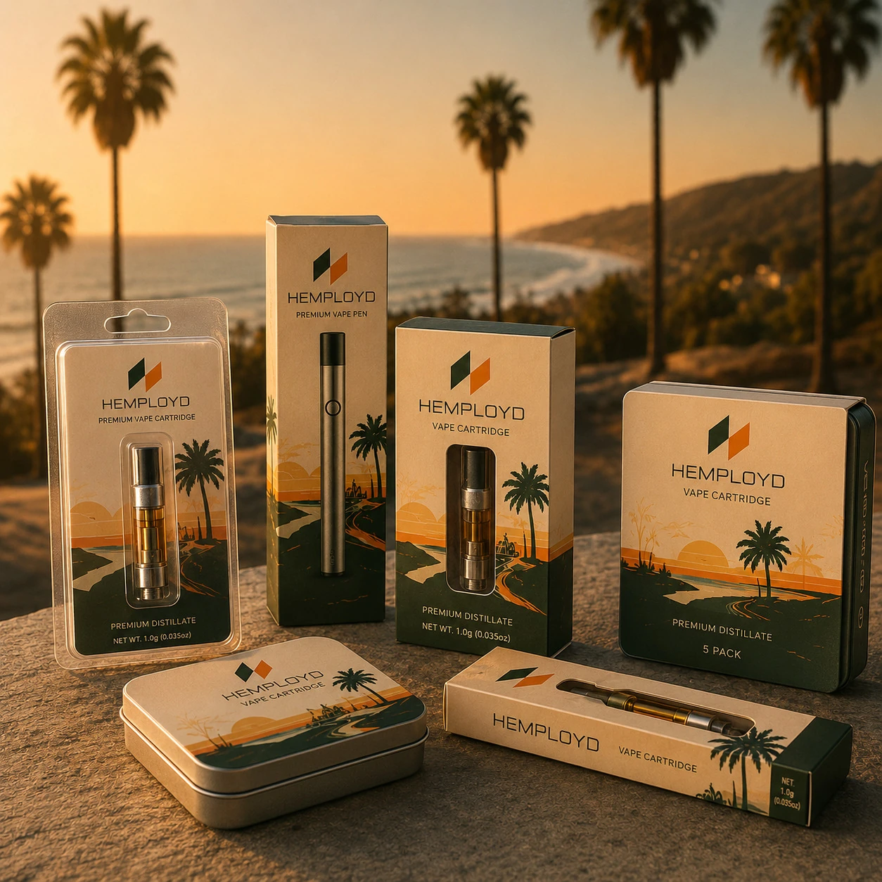Custom Vape Cartridge Packaging Manufacturer Hemployd